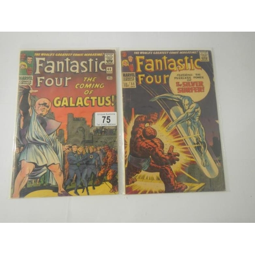 75 - Marvel Comics - Fantastic Four 48 and 55 - 1st Silver Surfer