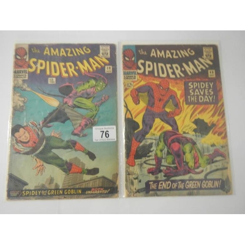 76 - Marvel Comics - Amazing Spiderman 39 and 40 - Green Goblin issues