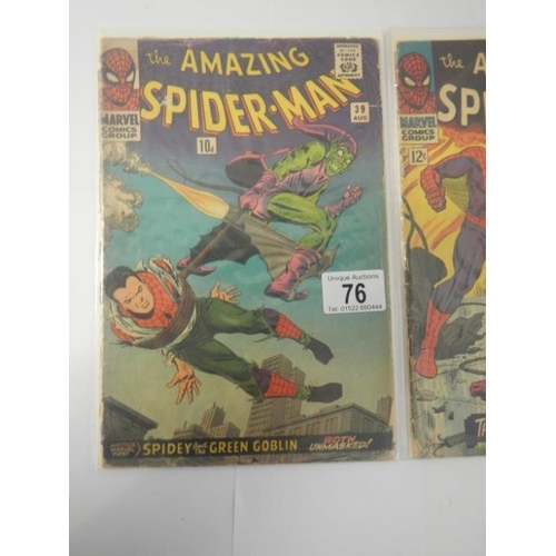 76 - Marvel Comics - Amazing Spiderman 39 and 40 - Green Goblin issues