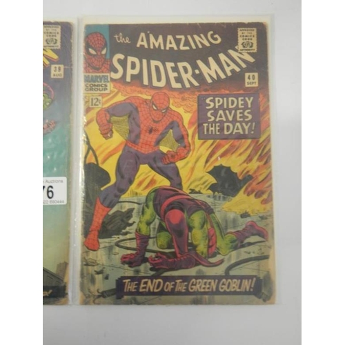 76 - Marvel Comics - Amazing Spiderman 39 and 40 - Green Goblin issues