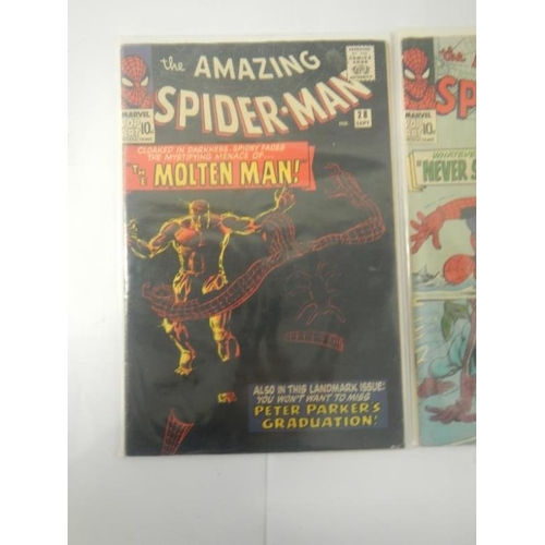 77 - Marvel Comics - Amazing Spiderman 28 and 29 - 1st Molten Man, 2nd apperance of Scorpion