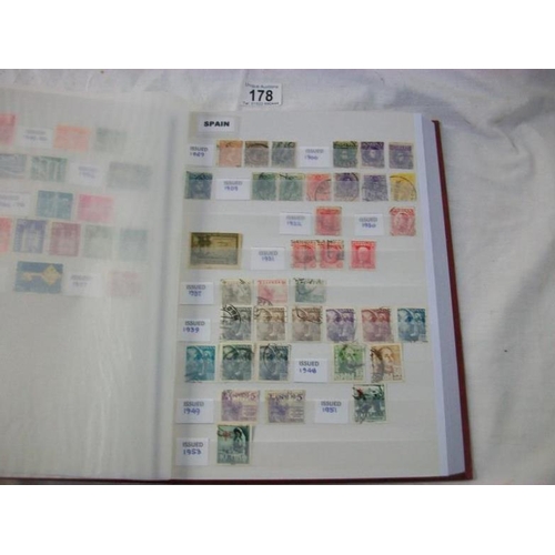 178 - Stamps - Stock books of European stamps including GB in date of issue chronological order