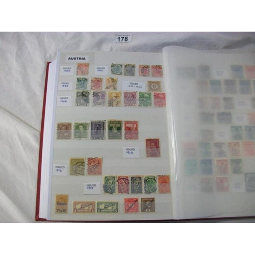 178 - Stamps - Stock books of European stamps including GB in date of issue chronological order