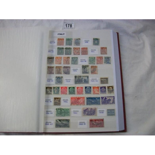 178 - Stamps - Stock books of European stamps including GB in date of issue chronological order