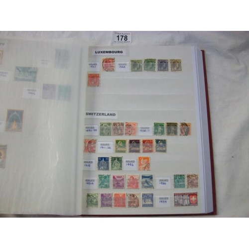 178 - Stamps - Stock books of European stamps including GB in date of issue chronological order