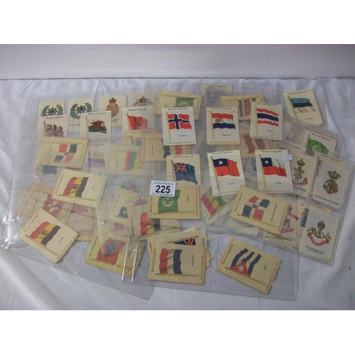 225 - Over 100 silk Kensitas cigarette flags