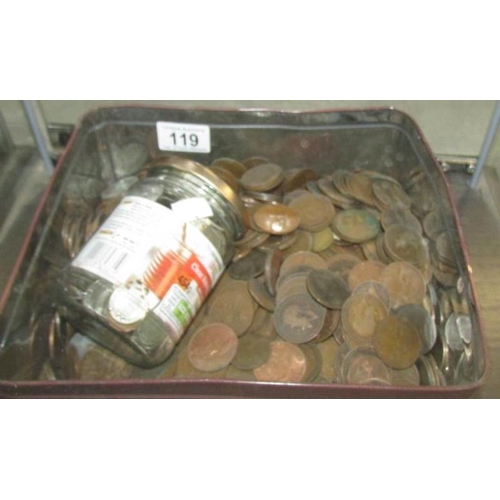 119 - A mixed lot of old coins