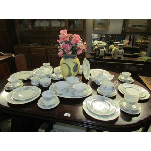 69 - Approximately 45 pieces of Royal Albert Silver Maple tea and dinner ware