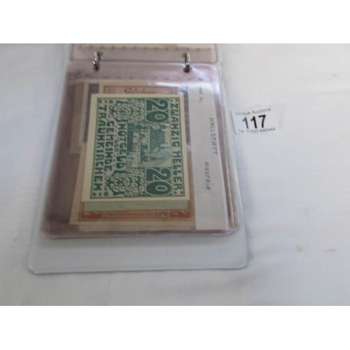 117 - An album of German bank notes