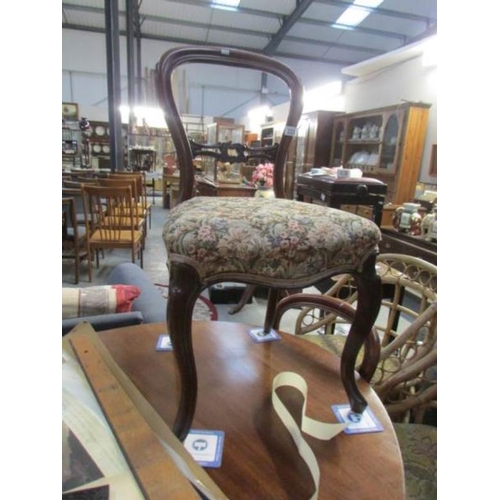 223 - A set of 4 19th century cabriole leg chairs