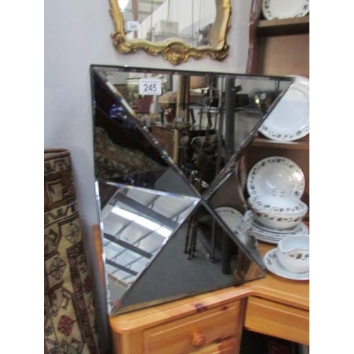 245 - A superb quality ultra modern mirror coffee table