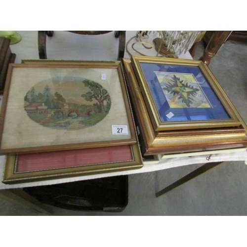 27 - A mixed lot of various framed and glazed pictures, prints, tapestries etc