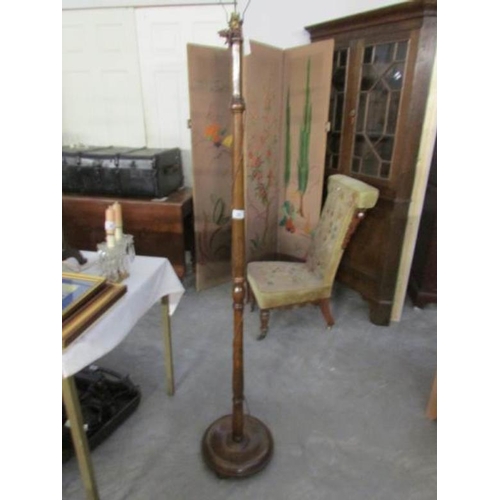 29 - A wooden standard lamp base