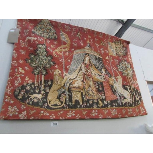 300 - A tapestry wall hanging