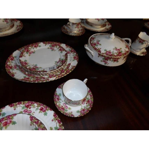 219 - 48 pieces of Royal Stafford tea and dinner ware