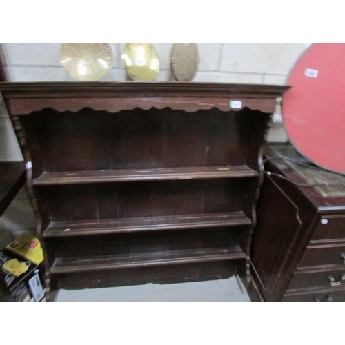 449 - A stained dresser back