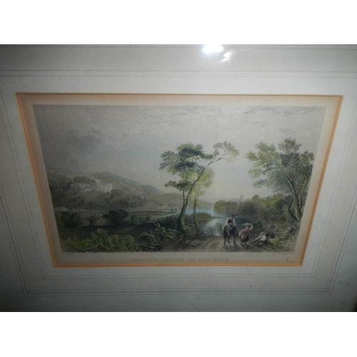 527 - 12 framed and glazed antique engravings and 3 unframed