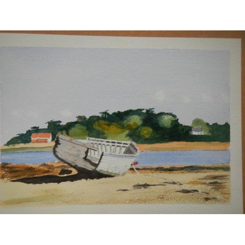 542 - 6 unframed water colours by M Cole