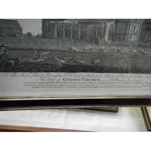 560 - 5 framed and glazed engravings including Glasgow