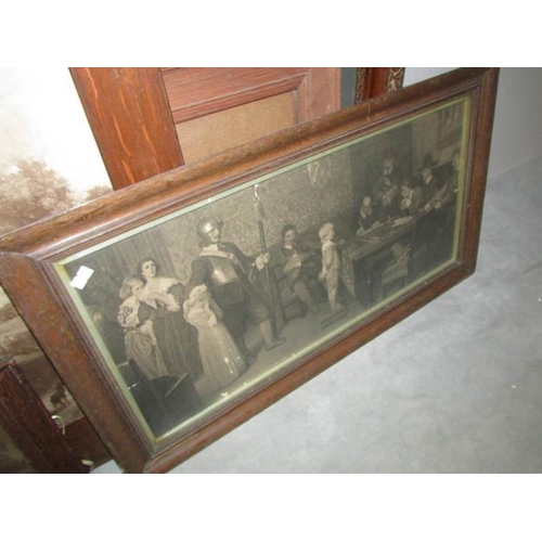 658 - 5 19th century framed and glazed engravings