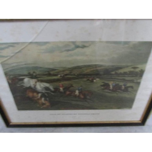 665 - 4 framed and glazed hunting prints