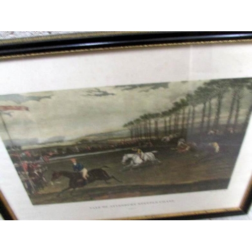 665 - 4 framed and glazed hunting prints