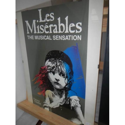 701 - 3 framed and glazed musical theatre posters - 'Cats', 'Les Miserables' and 'Joseph and his Technicol... 