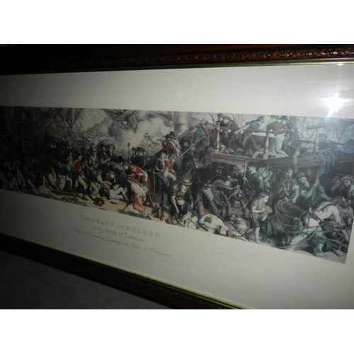 768 - 2 framed and glazed battle prints