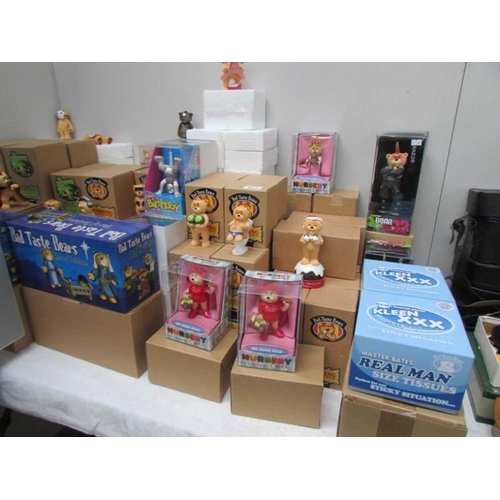 417 - A large quantity of new and boxed Bad Taste bears approx 100 models