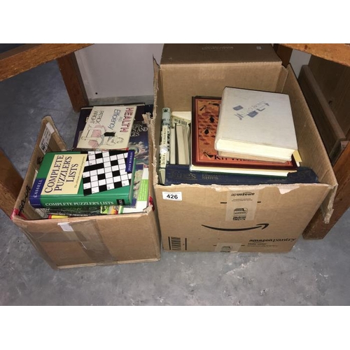 426 - 2 boxes of books