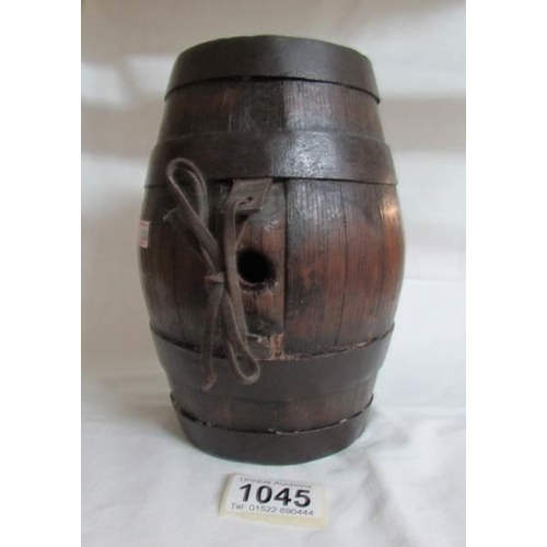 1045 - A 'Costral' oak barrel, circa 1800