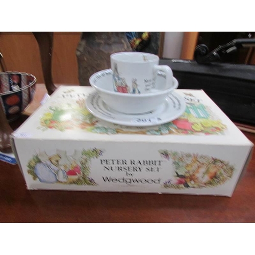 201 - A Wedgwood Bunnikins breakfast set