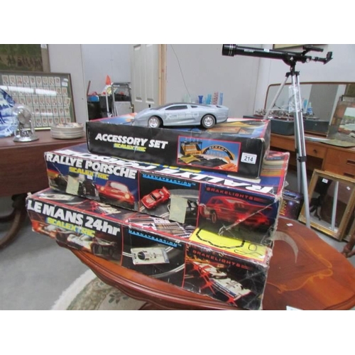 214 - 2 Scalextric sets etc