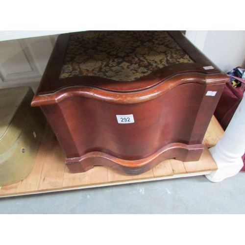 292 - A mahogany step commode