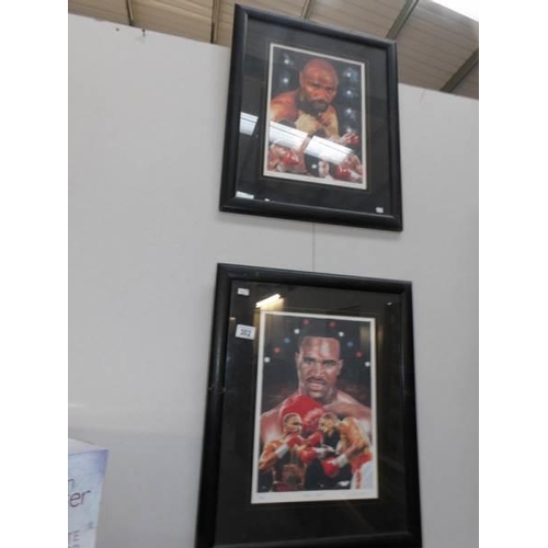 302 - 2 boxing prints