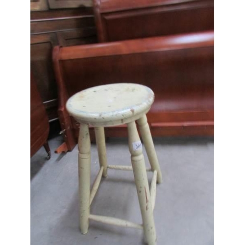 305 - An old painted stool