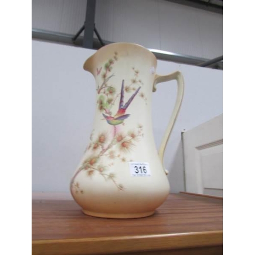 316 - A Crown Ducal jug