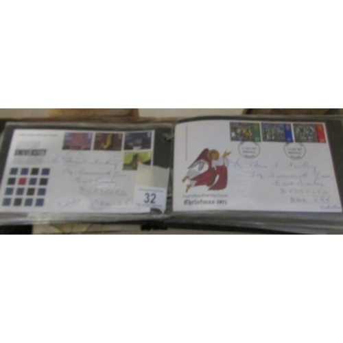 32 - A folder of first day covers, 1950's onwards