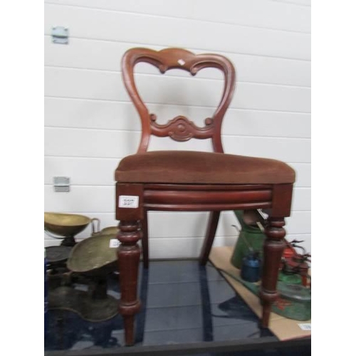 337 - A mahogany dining chair