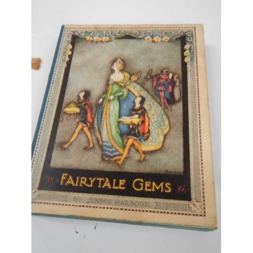 102 - 3 fairy tale books being Fairytale gems, Little Mischief bubble book with records, Cinderella pull o... 