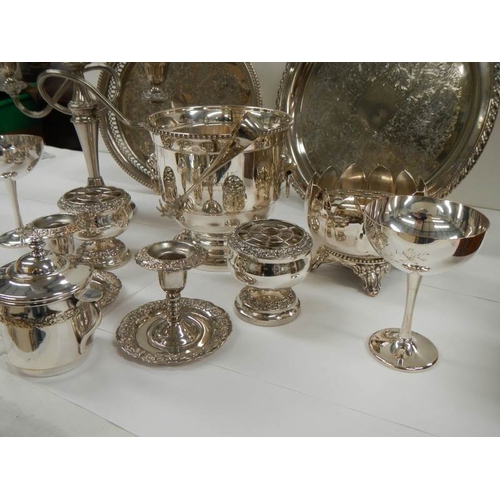 104 - 9 items of good silver plate.