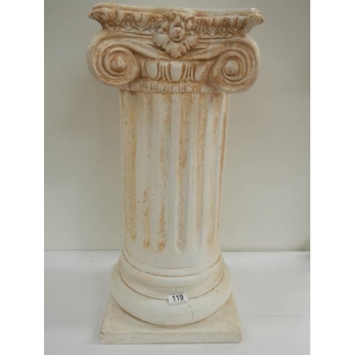 119 - A Roman style mid 20th century plaster column.