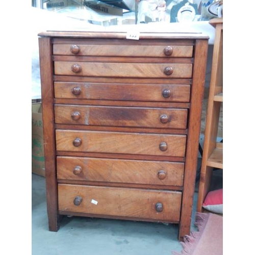 133 - A specimen cabinet with 7 proportioned drawers, 27.5'' hogh x 20.5 wide.