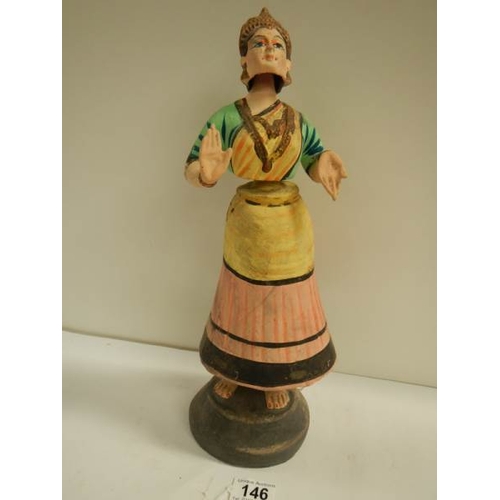 146 - An unusual figure of a dancer (all pieces move and are clipped together).