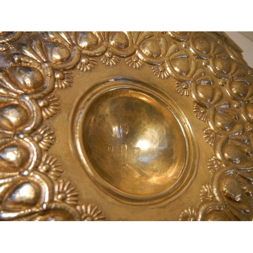 39 - A hall marked silver dish, approximately 490 grams.