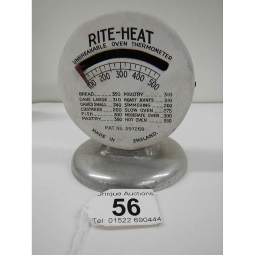 56 - 5 193's kitchen timers including Clock Rite Heat etc.,