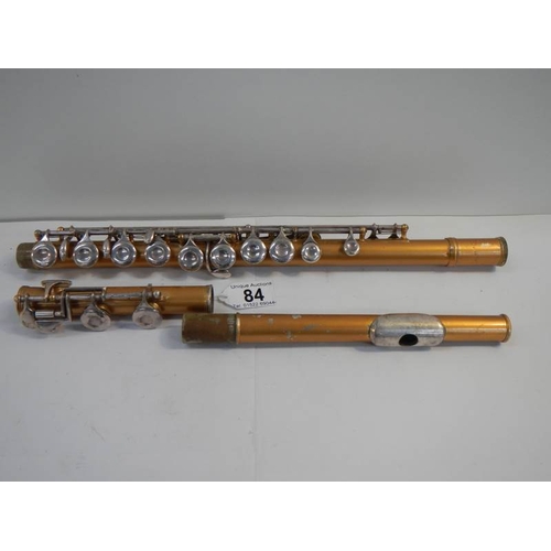 84 - A Besson flute in good playing order.