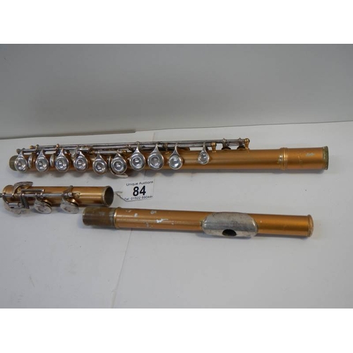 84 - A Besson flute in good playing order.