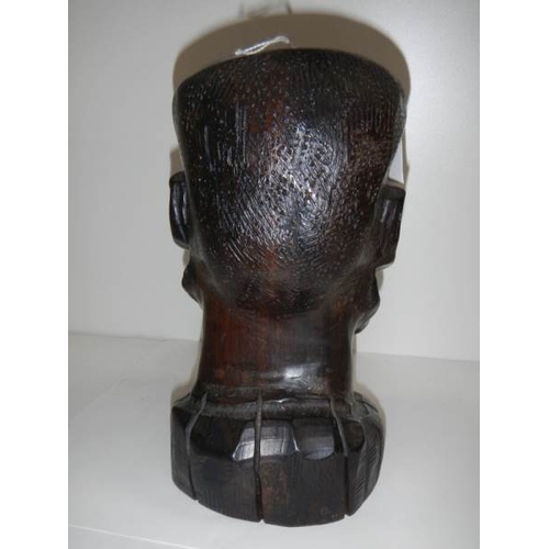 180 - A carved hardwood bust of a man in good condition, 10'' tall