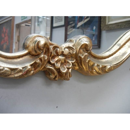 189 - A good oval gilt framed mirror, 41'' x 31''